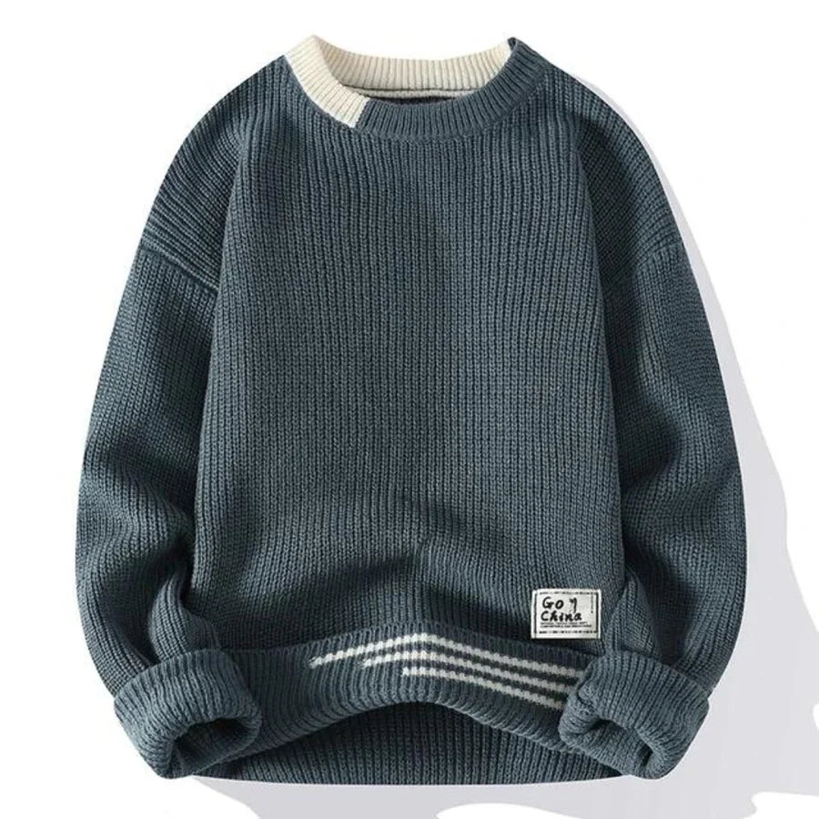 Weicher Strickpullover Herren Warm Fleece