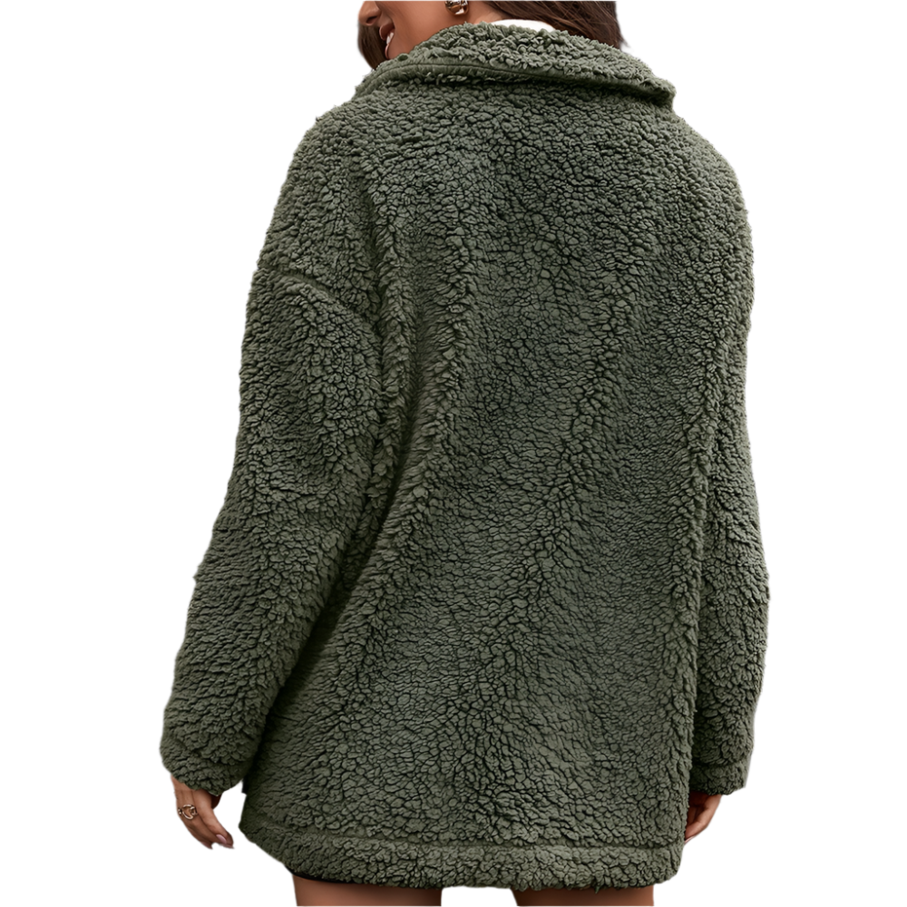 Weiche Fleecejacke Damen Reißverschluss Warm