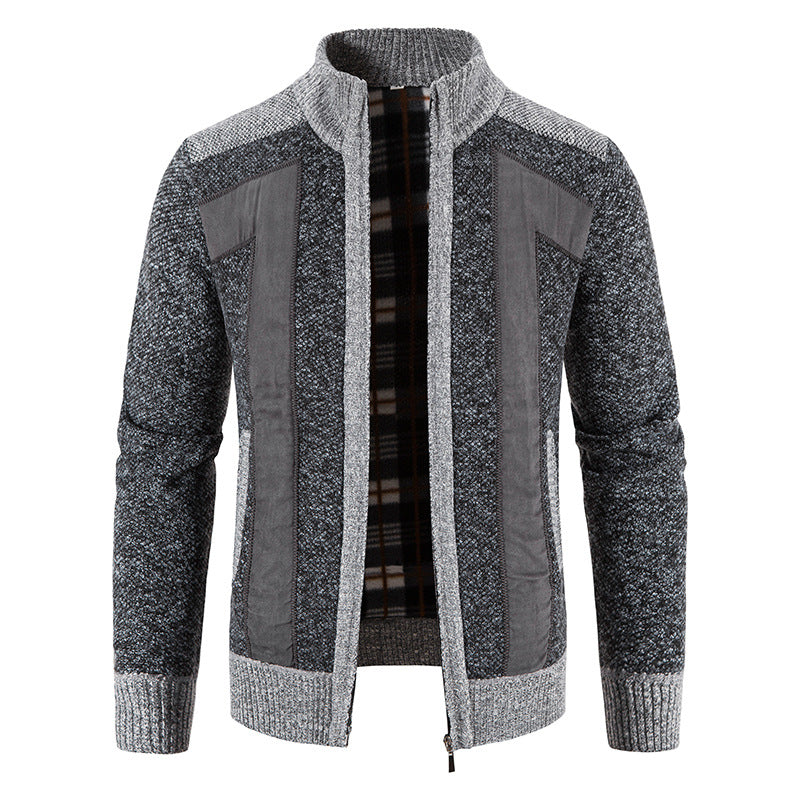 Bequeme Plüschjacke Herren Reißverschluss