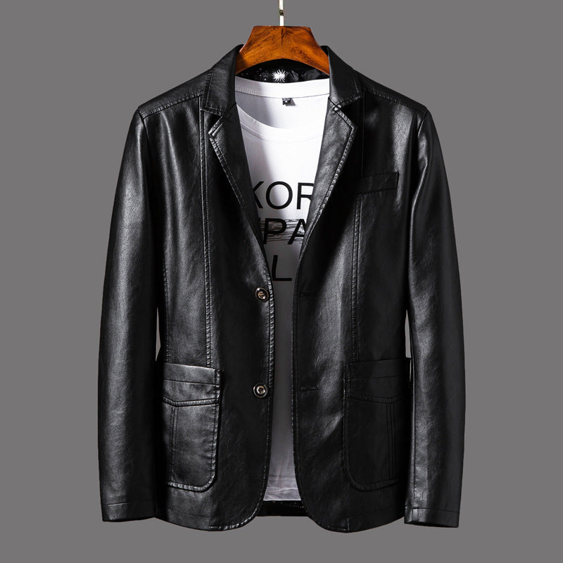 Herren Lederjacke Classic Revers Style