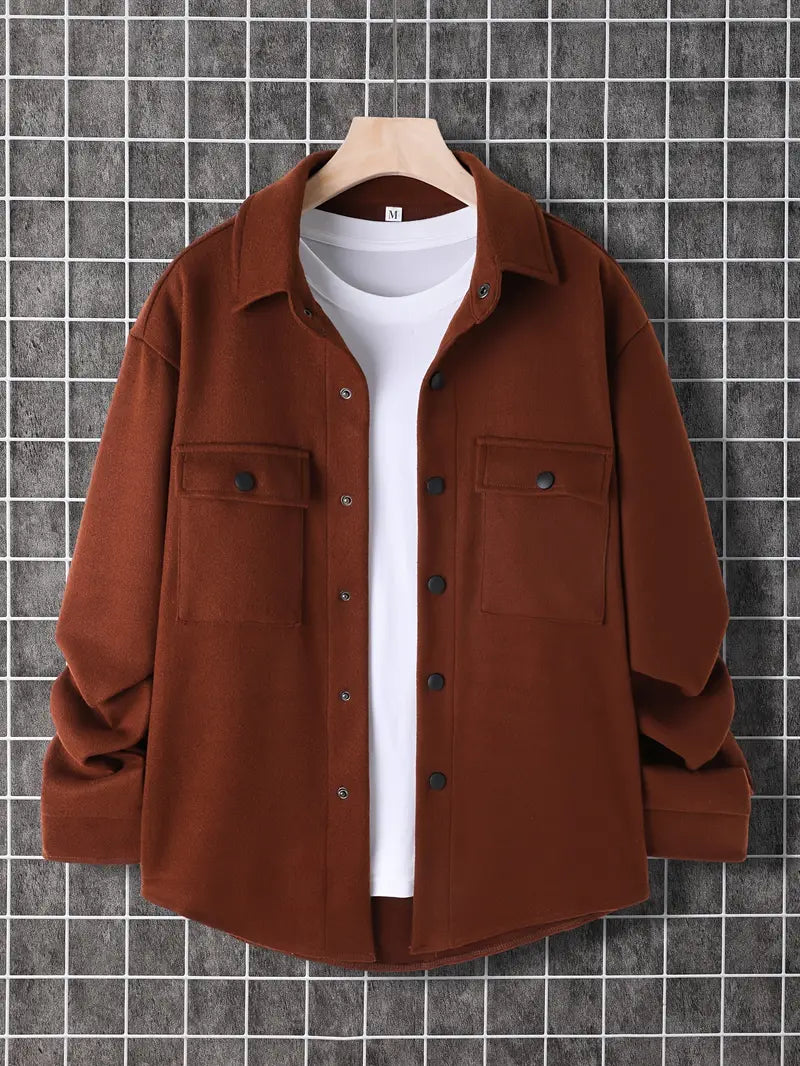 Herrenjacke Mit Brusttaschen Trendy Design