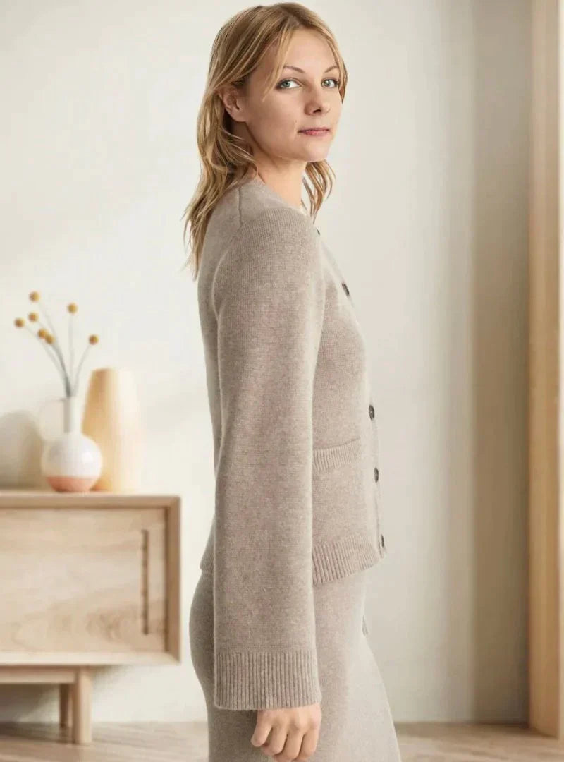 Damen Strickjacke Winter Eleganz