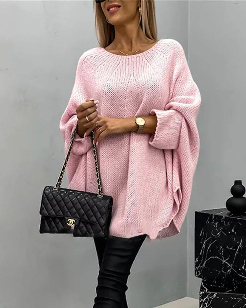 Stylische Damencape Pullover
