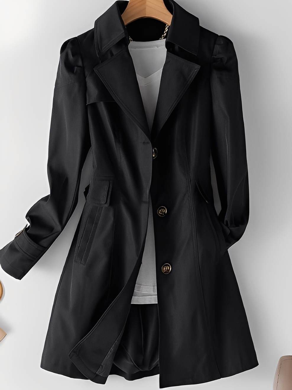 Stylischer Damen-Trenchcoat aus Cashmere