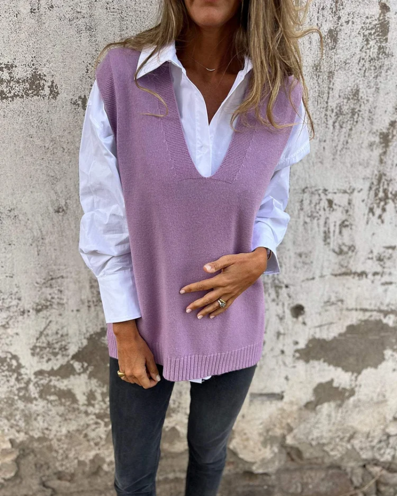 Weiche Strickweste Damen Pullover