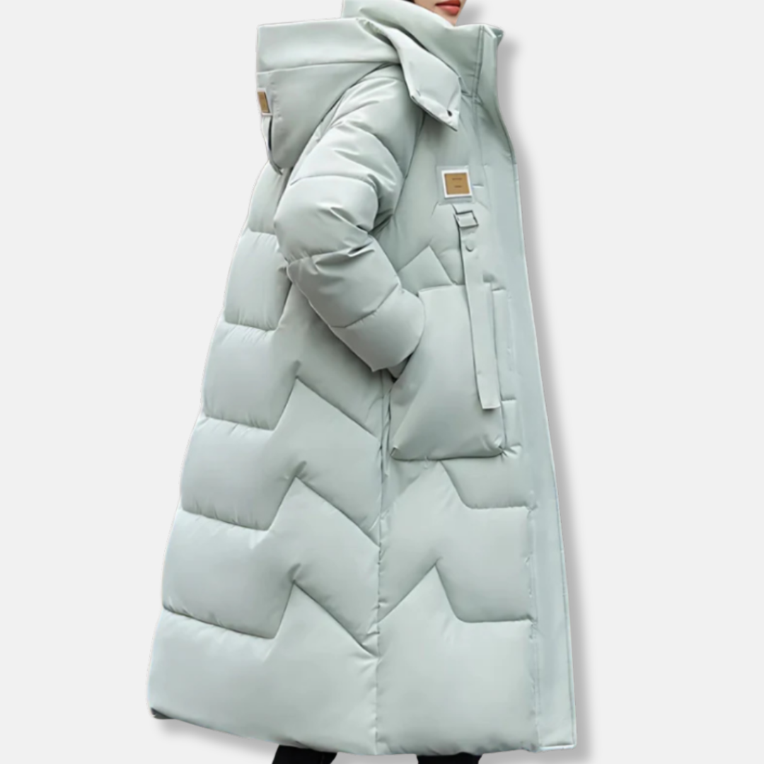 Große Damenkleid Entspannter Stil Maxi Lang