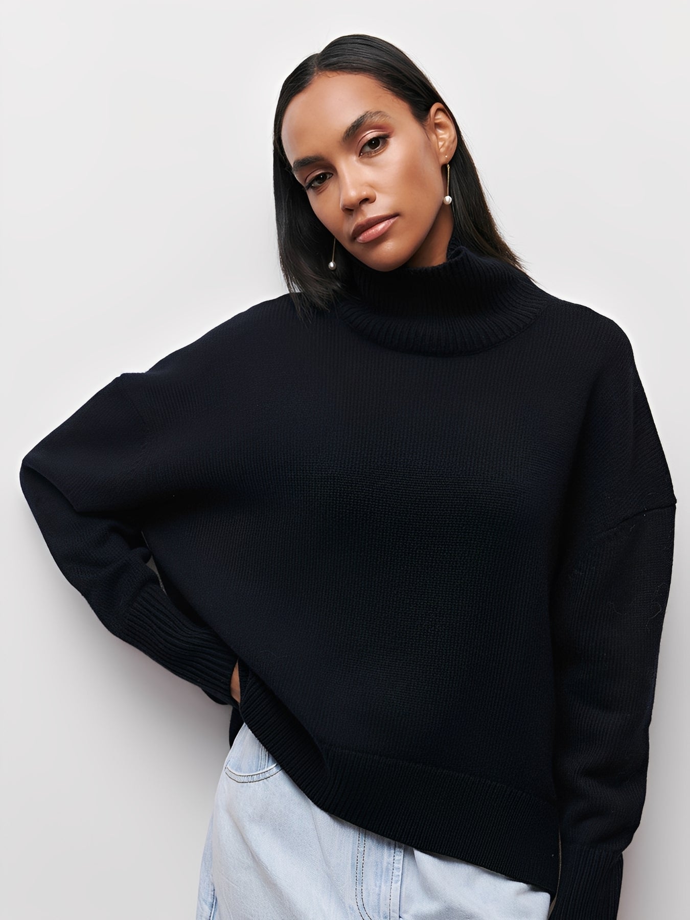 Stilvoller Damen Pullover Warm