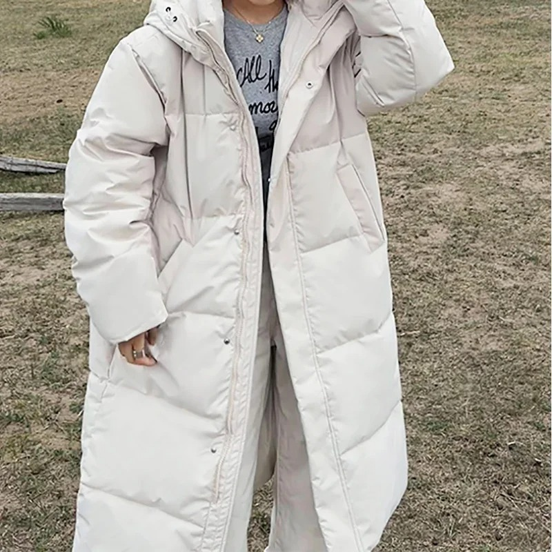 Warme Pufferjacke Damen Reißverschluss