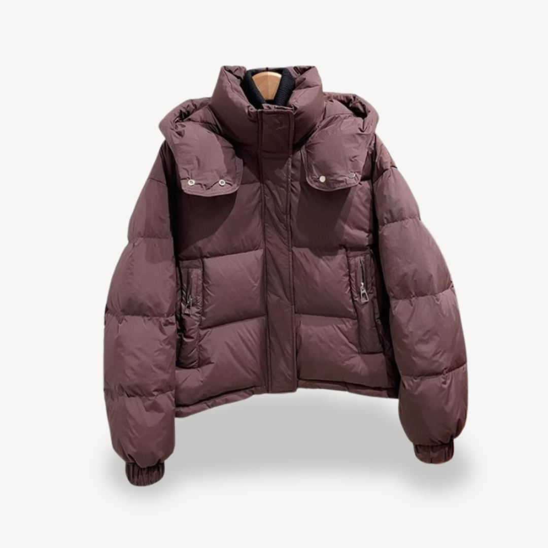 Winterjacke Damen Kapuze Warm Isoliert