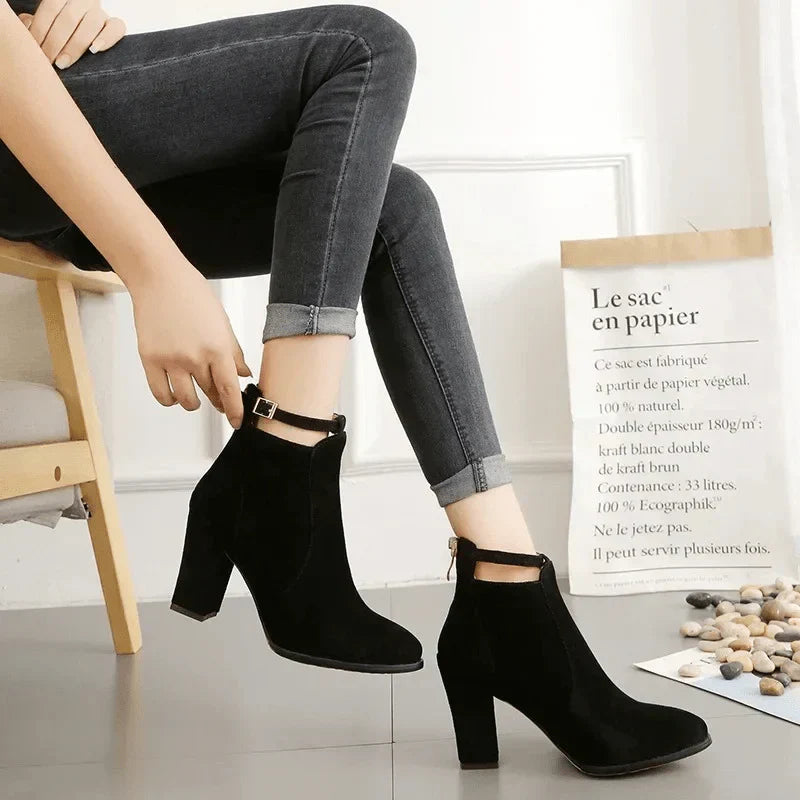 Damen Stiefeletten Hoch Hacken Damen Schuhe