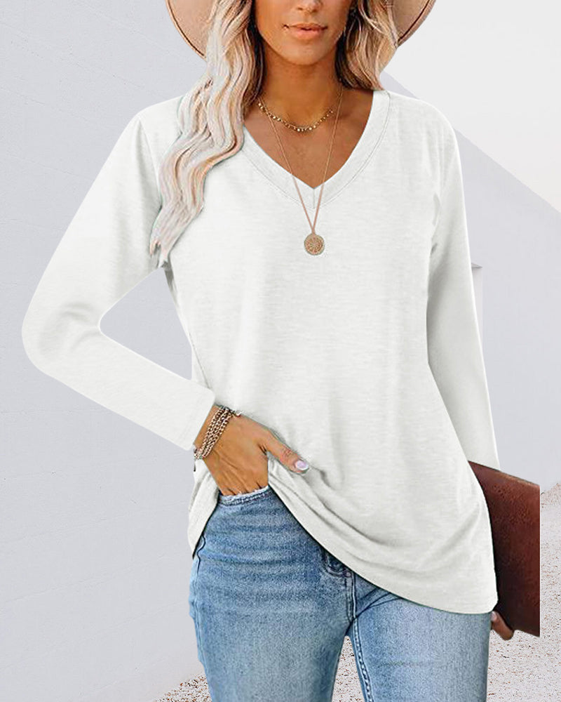 Damenschuhe und Accessoires sind nicht relevant, der Titel ist auch falsch, daher
Frauen T-Shirt Langarm V-Ausschnitt