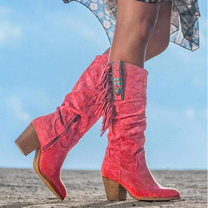 Western Stiefel für Männer mit Fransen Design
