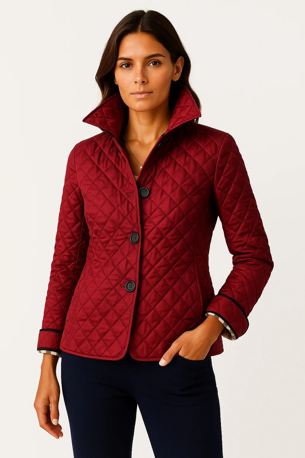 Stylische Steppjacke Damen Warm Und Leicht