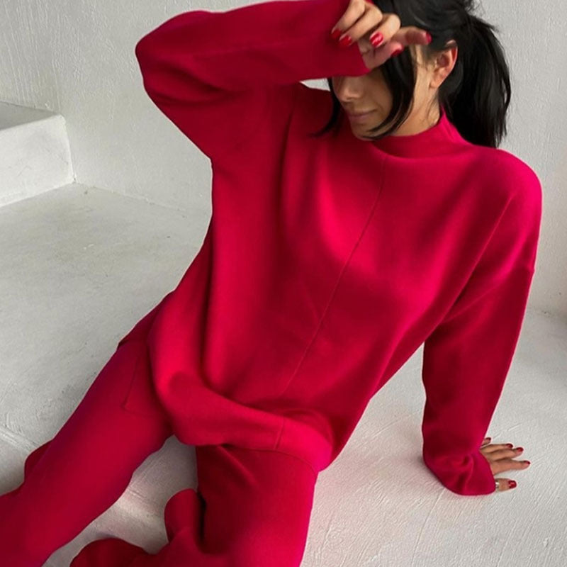 Wintermode Set: Warmes Pullover und Hose