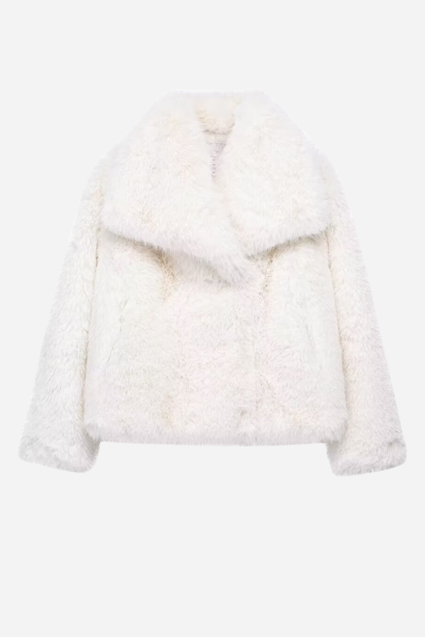 Schicke Faux-Fur-Jacke Schalkragen