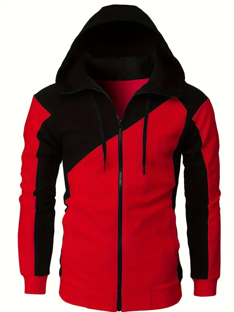 Herren Langarm-Hoodie Sportlich Modern