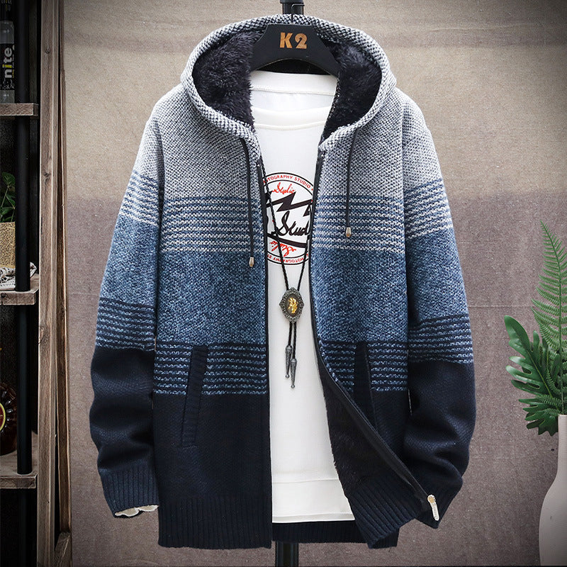 Männer Parka Jacke Kapuzenparka Elegant