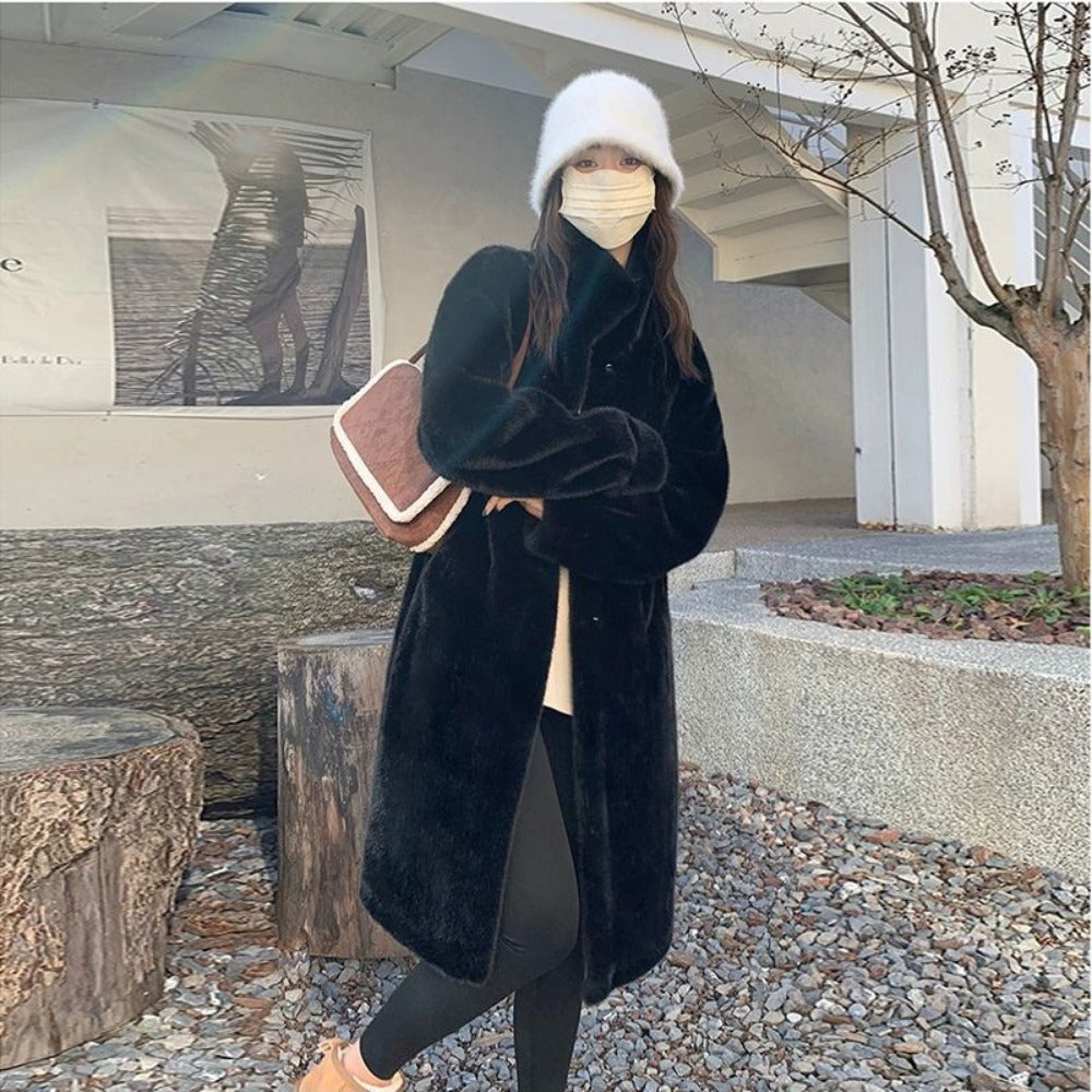 Stylish Kunstfelljacke Damen