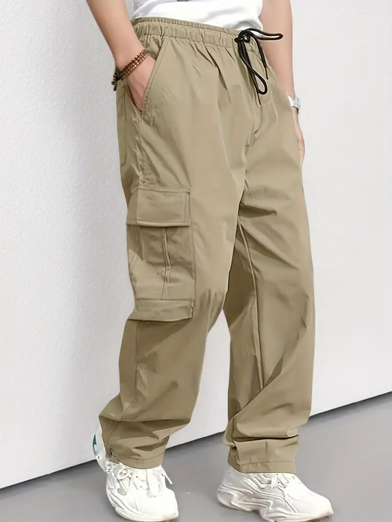 Herren Cargohose Bequem Frühjahr