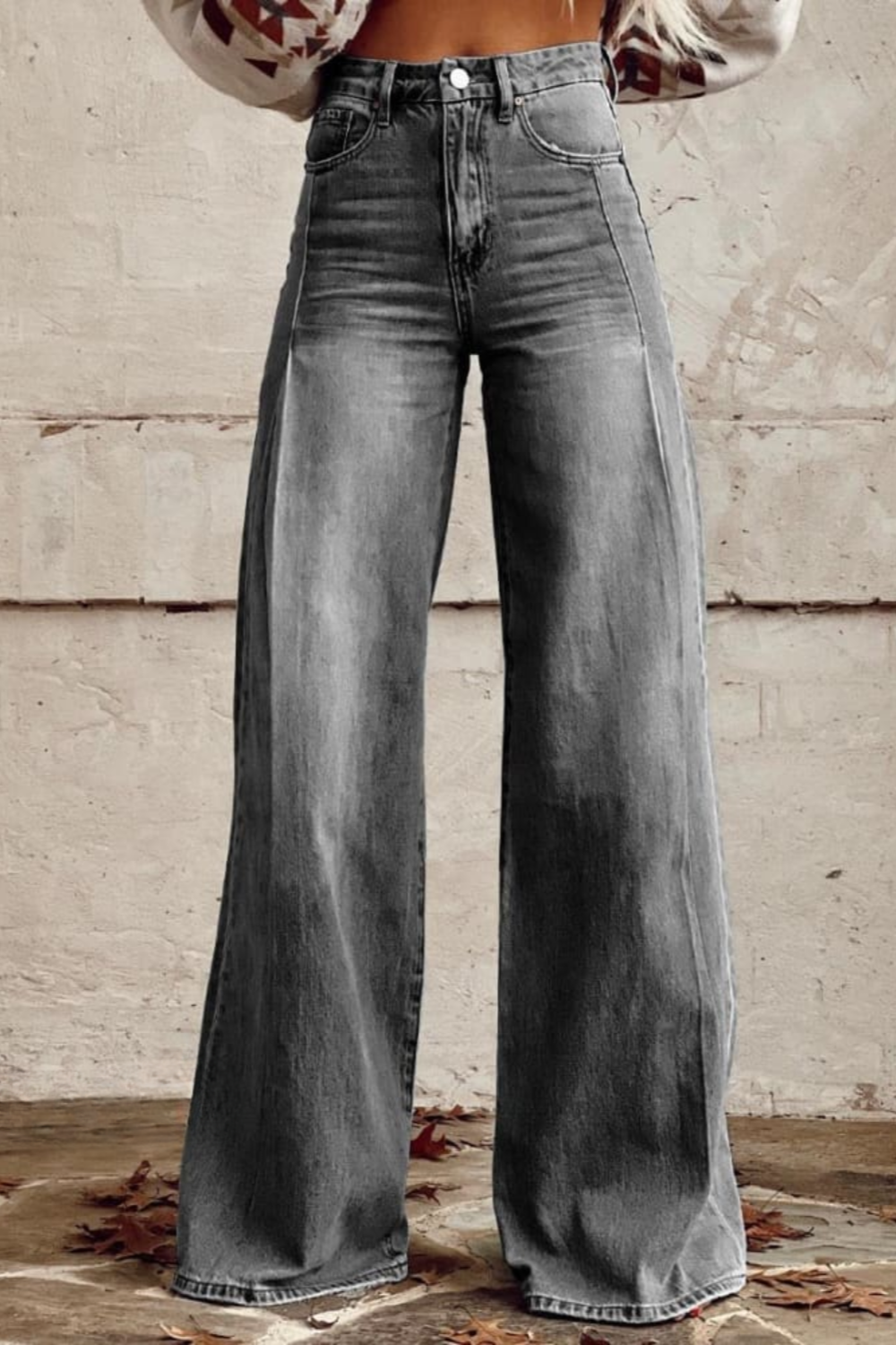 Modische Weite Damen Hose