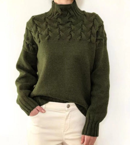 Rollkragen Pullover Eleganz Warm