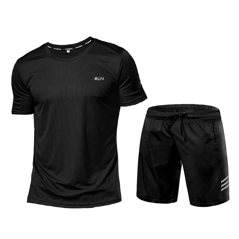 Fitness Set Herren - Zweiteiliger Sportanzug Shorts und T-Shirt