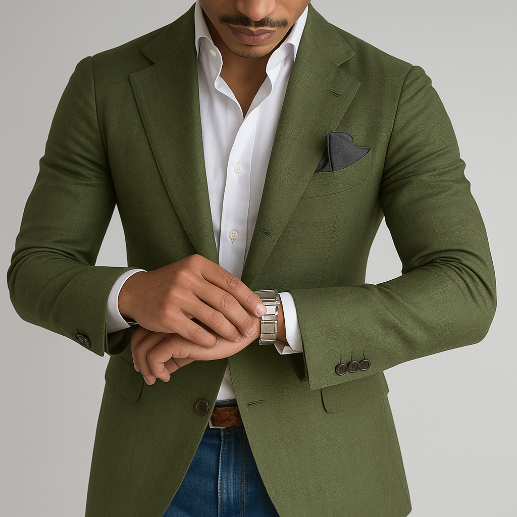 Maßgeschneiderter Herren Blazer Elegant Schwarz