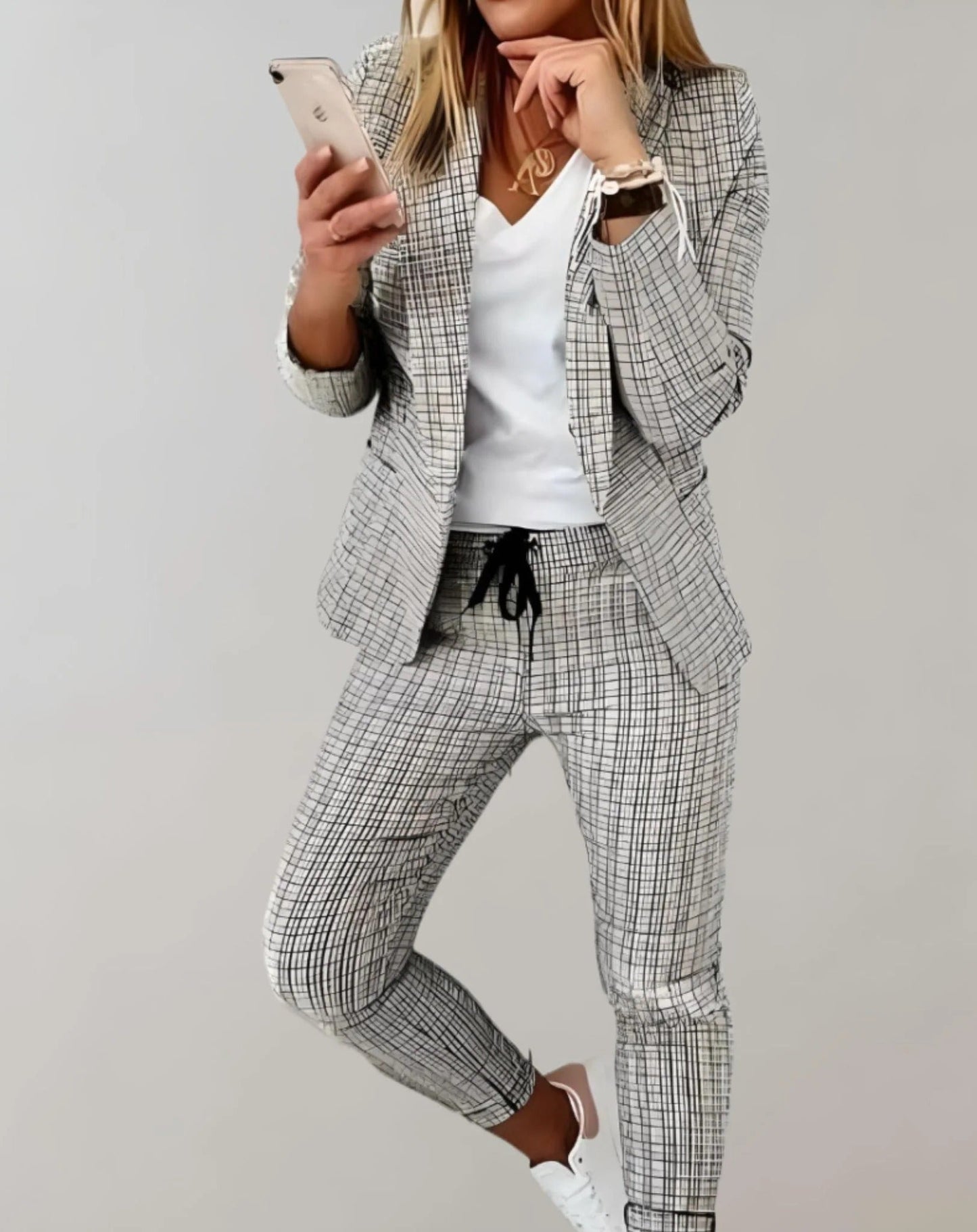 Damen Business-Anzug Elegant Röder Rot