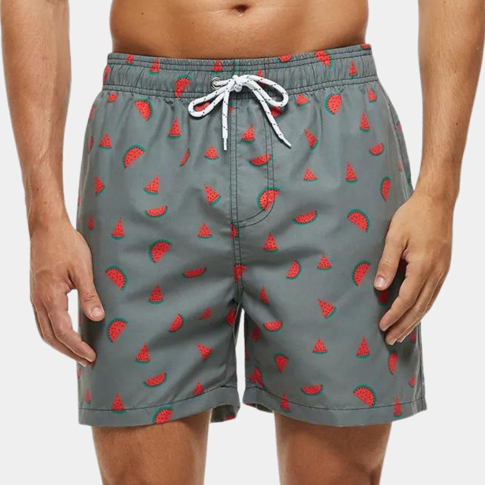 Surfshorts Herren Kordelzug Farbenfroh