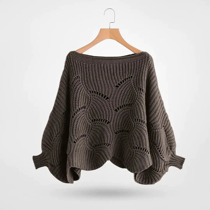 Stylisher Pullover Fledermaus Ärmel Damen