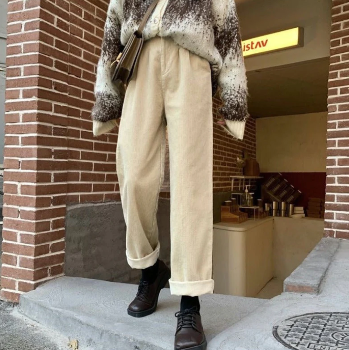 Bequeme Freizeithose Cord Cordhose Relax