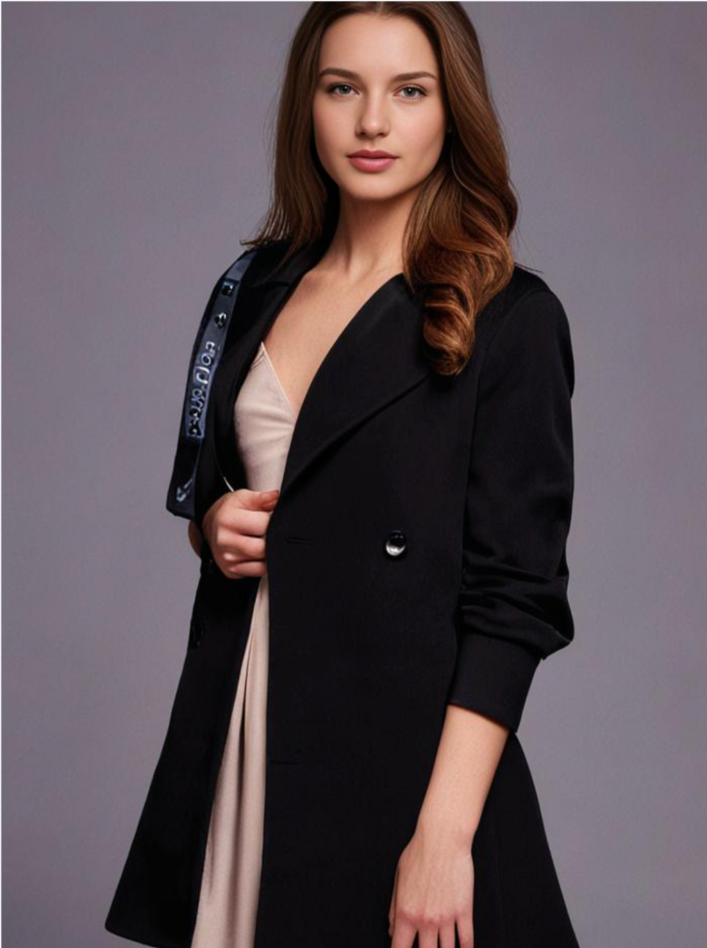 Elegante Wollmäntel Damen Warm