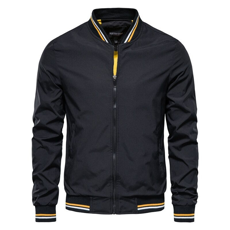 Slim Fit Herren Bomberjacke Reißverschluss