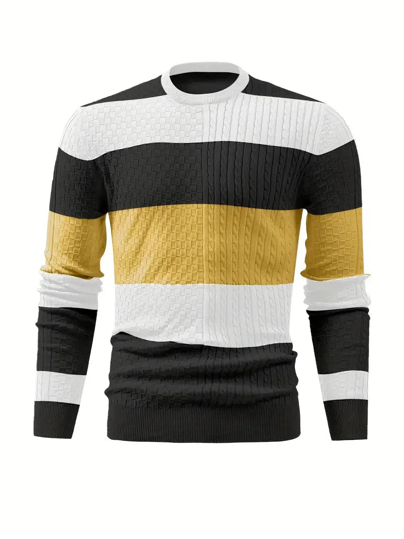 Männer Strickpulli Gestreift Modern