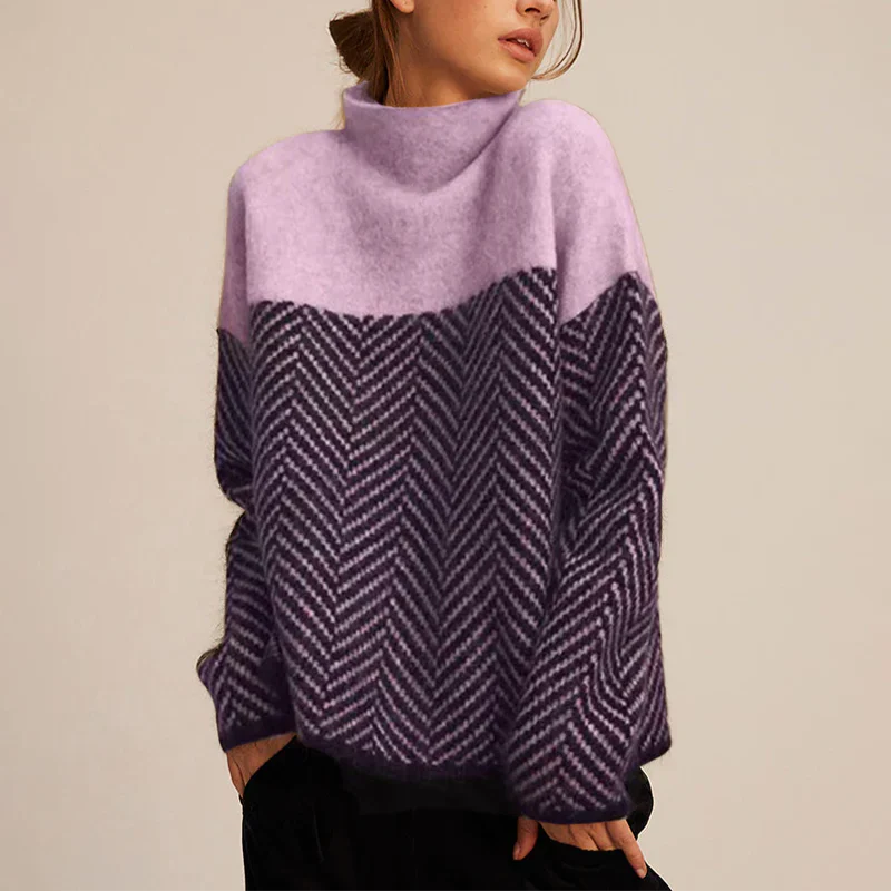 Elegante Rollkragenpullover Damen Mode