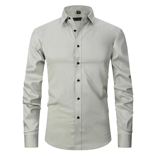Elegantes Herren-Hemd Langarm Bügelfrei