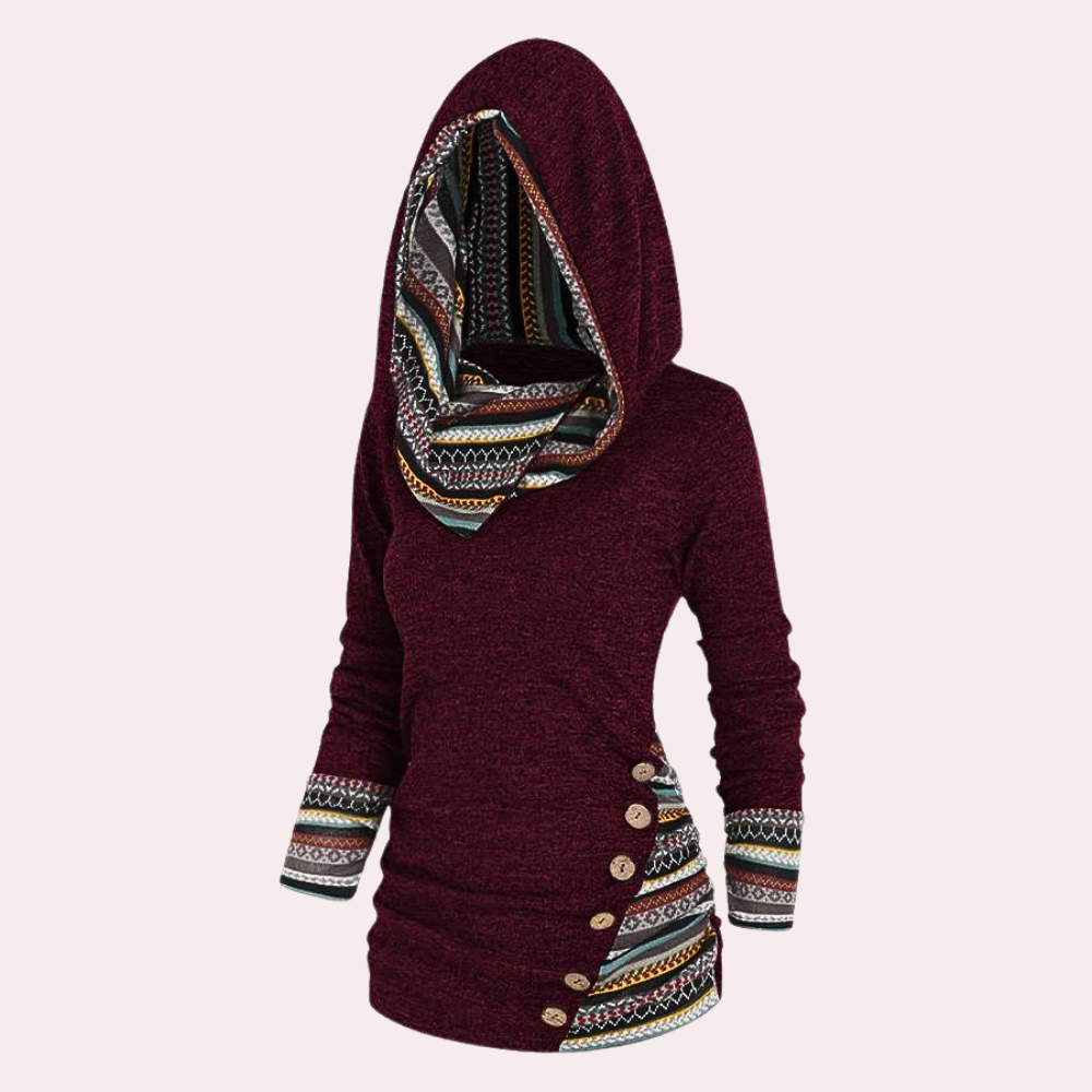Herbstpullover Frauen Trendy Kapuzenstyle