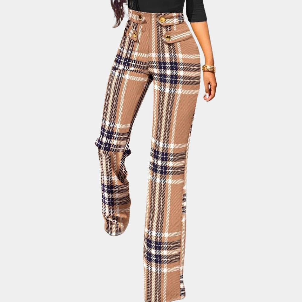 Stilvolle Damen-Hose Hahnentritt Elegant Design