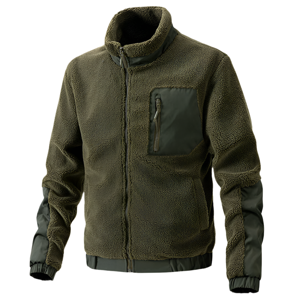 Herren Fleecejacke Outdoor Funktionell Reißverschluss