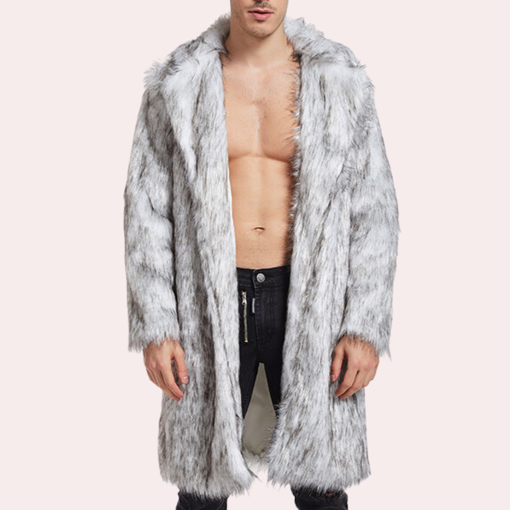 Stilvoller Herren Wintermantel Elegant Schwarz