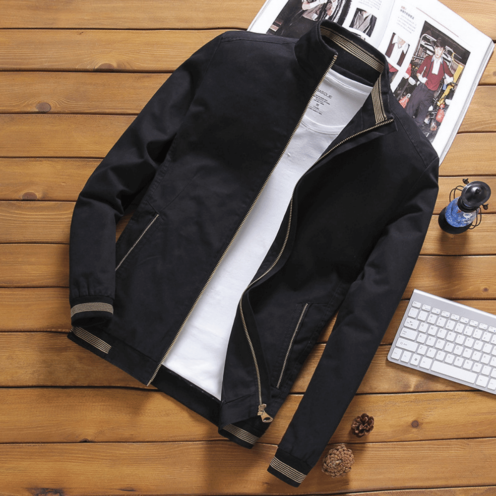 Herren Lederjacke Elegant Style