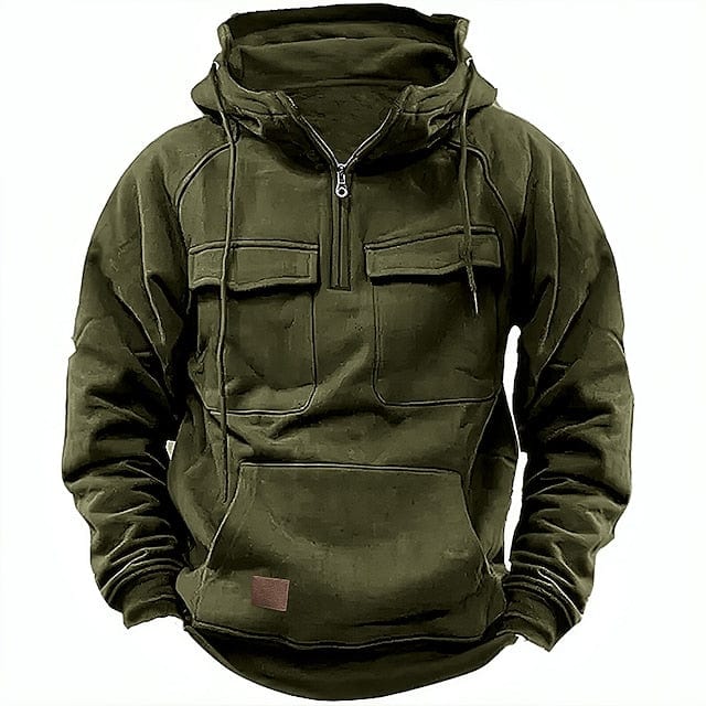 Herren Hoodie Kängurutasche Warm Winter