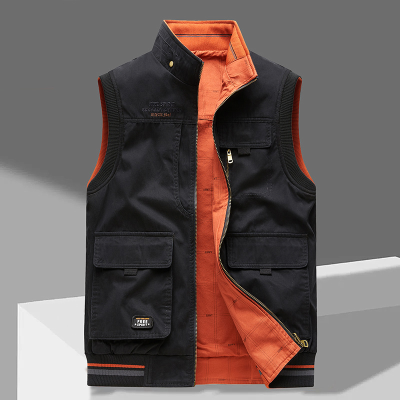 Praktische Herrenweste Ärmellos mit vielen Taschen