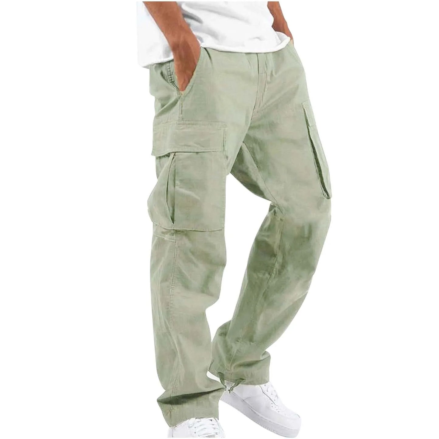 Herren Cargohose Bequem Freizeit