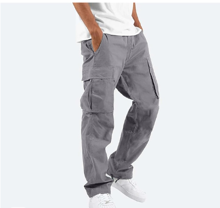 Herren Cargohose Bequem Gerade