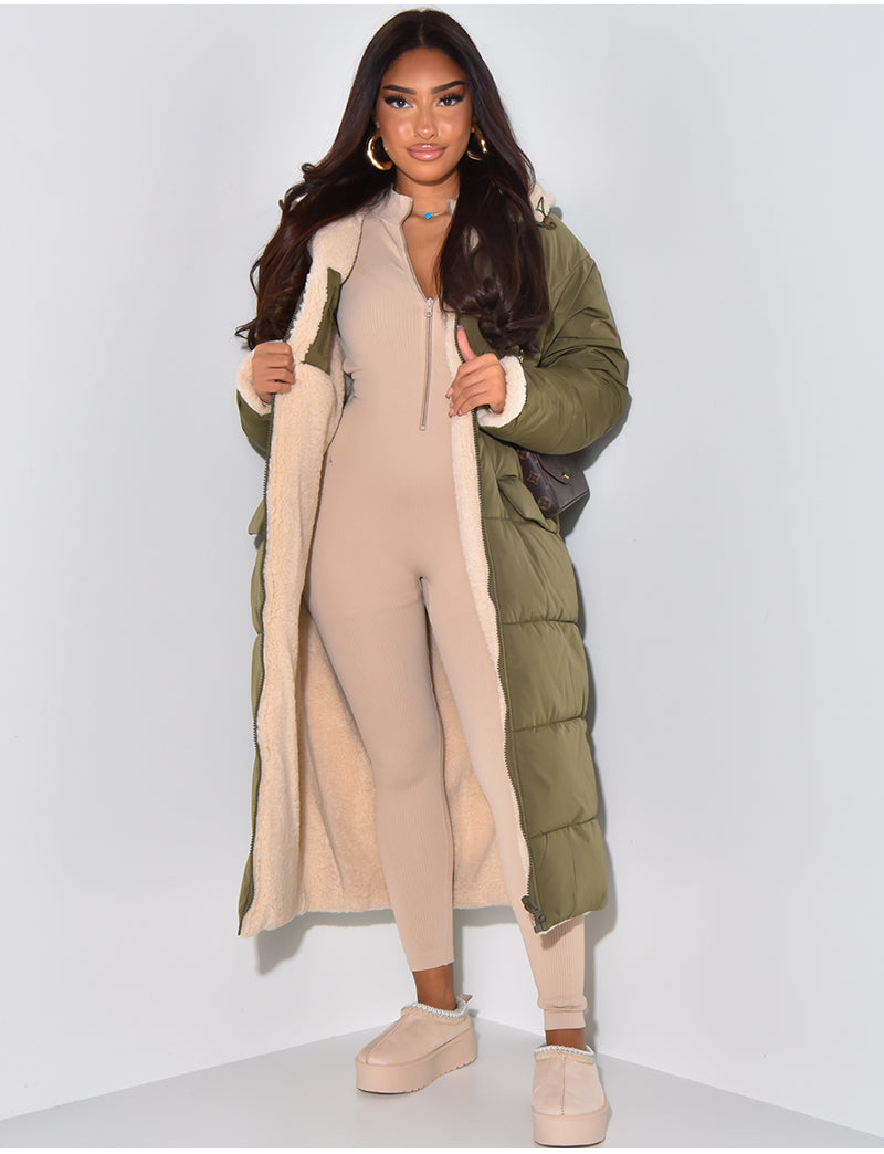 Damen Steppjacke Reversibel mit Reißverschluss