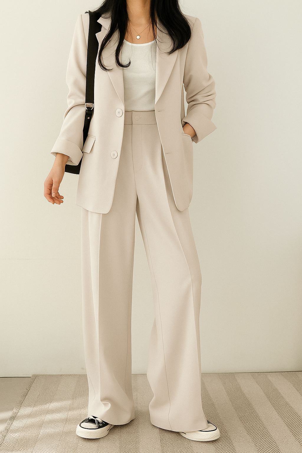 Damen Business Anzug Set Blazer und Hose