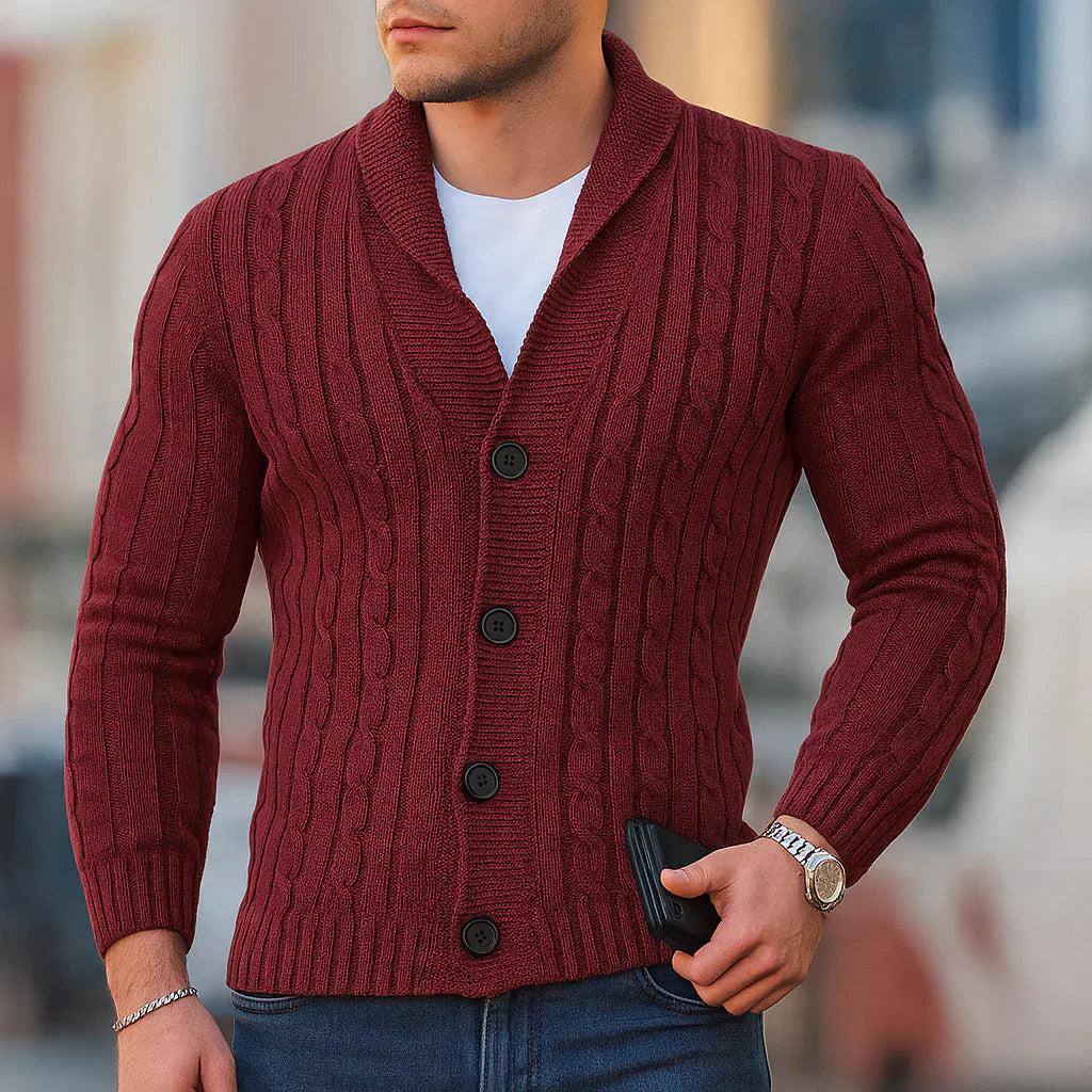 Klassischer Herren Strickpullover Warm