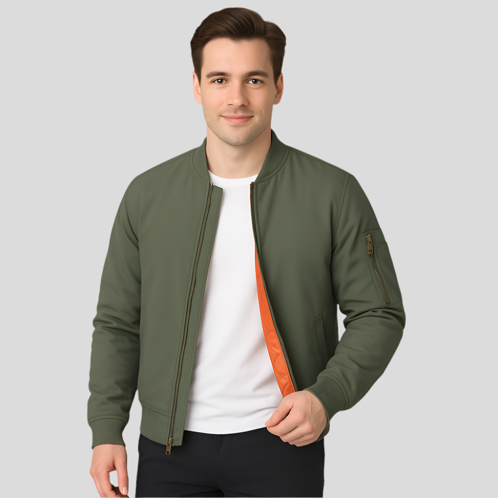 Herren Bomberjacke Warm Innenfutter