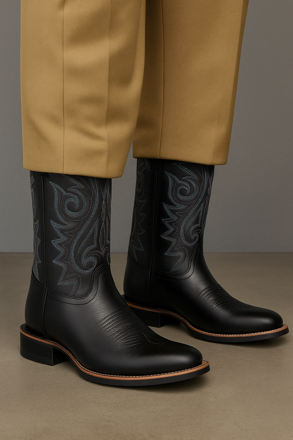 Herren Stiefel Hoch Elegant Schnitt